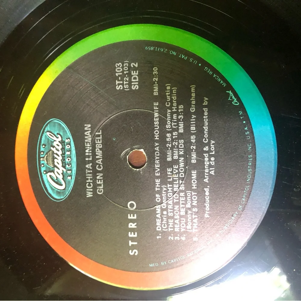 Glen Campbell Wichita Lineman LP - Picture 6 of 6